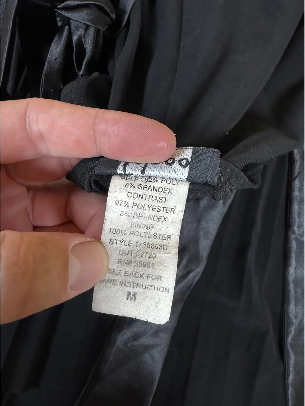 Vintage Y2K Taboo Black Clubwear Dress - Ruched Rhinestone Halter Size M
